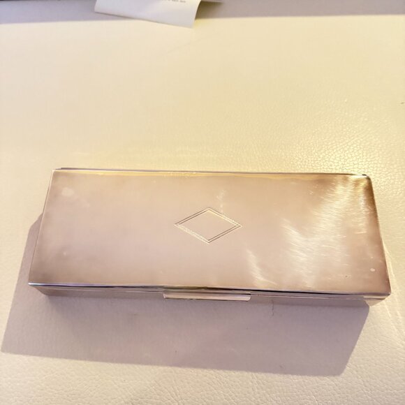 NEW RALPH LAUREN CHERRINGTON SILVERPLATE OBLONG THIN BOX - Picture 11 of 12